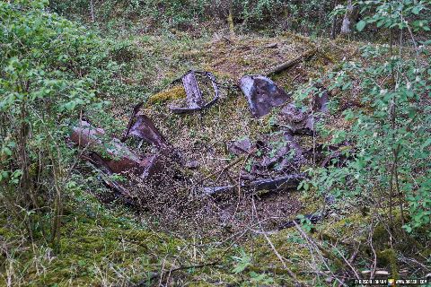 Gemeinde Mühldorfer_Hart Landkreis Mühldorf VW Käfer Wrack Fundstelle (Dirschl Johann) Deutschland MÜ